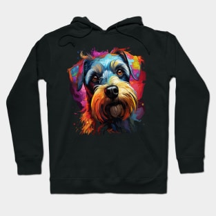 Miniature Schnauzer Rainbow Hoodie